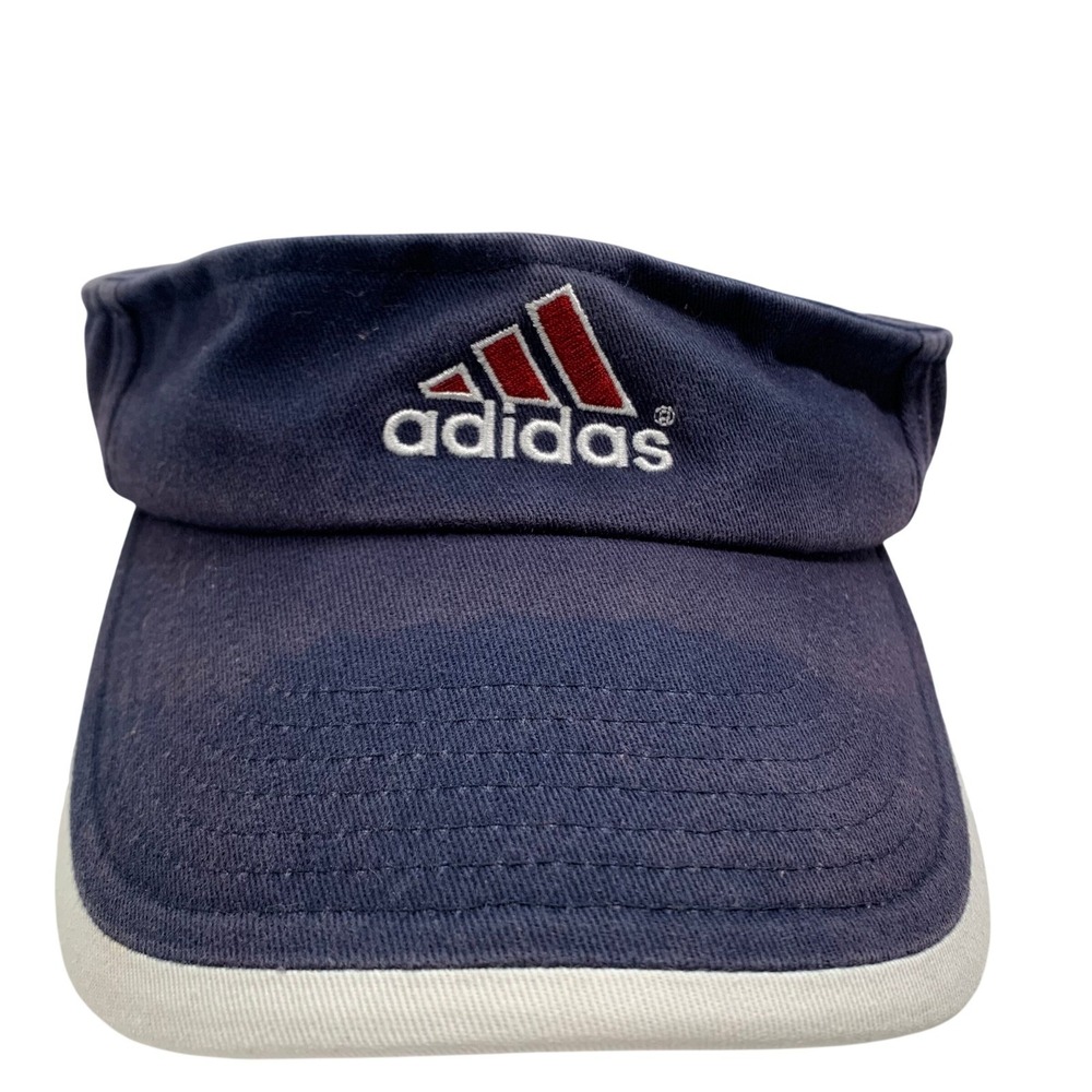 Adidas Y2K Navy Visor Vintage 2000s Sportcore Streetwear